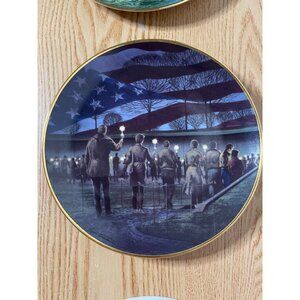 New Antique Collectible Limited Edition Collector Plate “Candlelight Memorial”